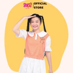 Thumbnail Áo thun tay phồng cho bé gái YF TAX037-4 2