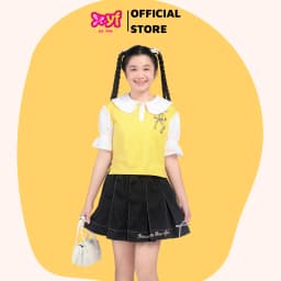 Thumbnail Áo thun tay phồng cho bé gái YF TAX037-4 4