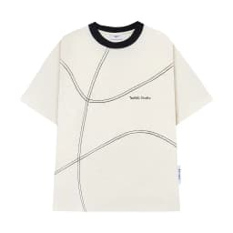 Thumbnail Áo Thun Teelab Wavy Line T-Shirt Unisex Form Oversize Local Brand TS198 4