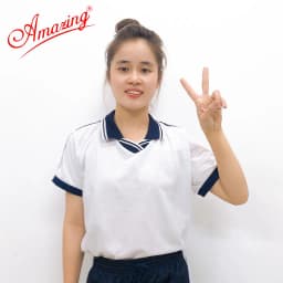 Thumbnail Áo thun thể dục cổ bẻ và cổ tròn, đồng phục thể thao cho học sinh nam nữ các cấp, Amazing 1