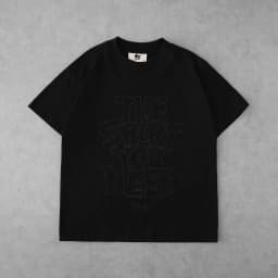 Thumbnail Áo Thun Thêu Logo Ngoằn Ngoèo Màu Đen Brand TSUN Chính Hãng - Wiggle Tee Đen UNISEX Oversize 3