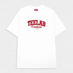 Thumbnail Áo Thun Thêu Teelab Basic Logo Form Rộng 8 Màu Hot Trend Unisex Local Brand TS324 2