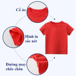 Thumbnail Áo thun trơn bé trai gái cộc tay mùa hè hàn quốc thời cho cho trẻ em 2 đến 8 tuổi SKIDS 2