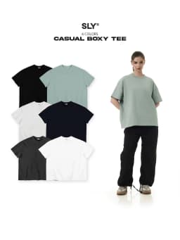 Thumbnail Áo thun trơn form boxy SLY Casual Tee 6 màu 1
