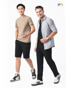 Thumbnail Áo thun T-shirt Nam YODY dáng slimfit cơ bản, vải cotton mềm mại, thông thoáng TSM7188 1