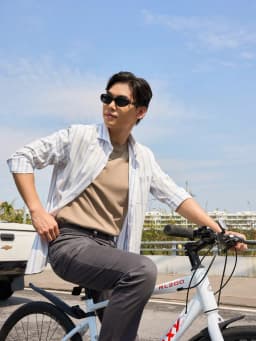 Thumbnail Áo thun T-shirt Nam YODY dáng slimfit cơ bản, vải cotton mềm mại, thông thoáng TSM7188 2