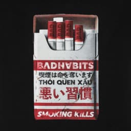 Thumbnail Áo Thun Unisex Bad Habits- SHIGARETTO T-SHIRT - Local Brand Chính Hãng 3