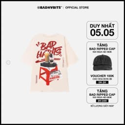 Thumbnail Áo Thun Unisex BAD HABITS CÀ PHÊ TEE 100% Cotton - MÀU KEM - Local Brand Chính Hãng 1