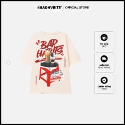 Thumbnail Áo Thun Unisex BAD HABITS CÀ PHÊ TEE 100% Cotton - MÀU KEM - Local Brand Chính Hãng 2