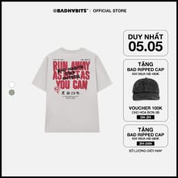 Thumbnail Áo Thun Unisex BAD HABITS RUN TEE 100% Cotton - Local Brand Chính Hãng 1