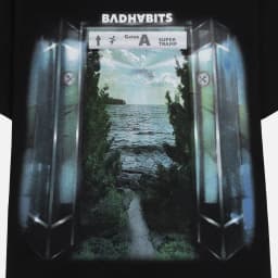 Thumbnail ÁO THUN UNISEX -  BLACK S-WILD STATION TEE - BAD HABITS SUPERTRAMP COLLECTION 3