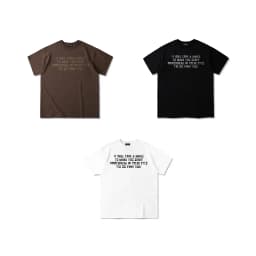 Thumbnail Áo Thun Unisex DAPPERANDMORE Space Song Form Rộng Oversize 100% Cotton 250gsm - Black 3