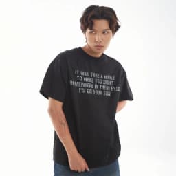 Thumbnail Áo Thun Unisex DAPPERANDMORE Space Song Form Rộng Oversize 100% Cotton 250gsm - Black 4