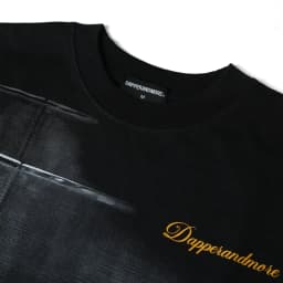 Thumbnail Áo Thun Unisex DAPPERANDMORE Dylan T-Shirt Form Rộng Oversize 100% Cotton 250GSM - Black 2