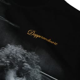 Thumbnail Áo Thun Unisex DAPPERANDMORE Dylan T-Shirt Form Rộng Oversize 100% Cotton 250GSM - Black 3