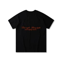 Thumbnail Áo Thun Unisex DAPPERANDMORE Melancholy Form Rộng Oversize 100% Cotton 250GSM - Black 2