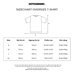 Thumbnail Áo Thun Unisex DAPPERANDMORE Melancholy Form Rộng Oversize 100% Cotton 250GSM - Black 3