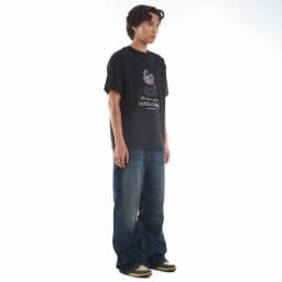 Thumbnail Áo Thun Unisex DAPPERANDMORE Golden Whisky Form Rộng Oversize 100% Cotton 250GSM - Black 4