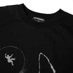 Thumbnail Áo Thun Unisex DAPPERANDMORE Angelic Human Form Rộng Oversize 100% Cotton 250GSM - Black 2