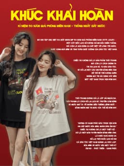 Thumbnail Áo thun unisex nam nữ tay lỡ oversize in hình Giải Phóng Miền Nam 30/4 Cloudzy 2