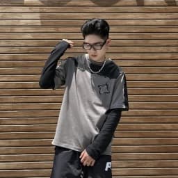 Thumbnail Áo Thun Unisex SAIGONESE Vải Cotton Phối Jean Denim Hoạ Tiết Shuriken Form Rộng Unisex Nam Nữ 3 Màu 3
