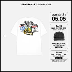 Thumbnail ÁO THUN UNISEX -  S-URBANWANDERERS TEE WHITE - BAD HABITS SUPERTRAMP COLLECTION 1
