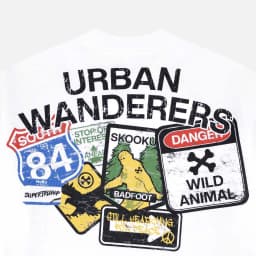 Thumbnail ÁO THUN UNISEX -  S-URBANWANDERERS TEE WHITE - BAD HABITS SUPERTRAMP COLLECTION 4