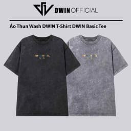 Thumbnail Áo thun WASH nam nữ DWIN basic tee tay lỡ phông cotton unisex oversize form rộng local brand tshirt 1