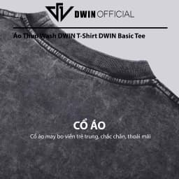 Thumbnail Áo thun WASH nam nữ DWIN basic tee tay lỡ phông cotton unisex oversize form rộng local brand tshirt 3