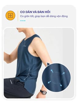Thumbnail Áo T-shirt thể thao nam YODY áo balo sport thoáng mát khử mùi thấm hút mồ hôi STM7067 2