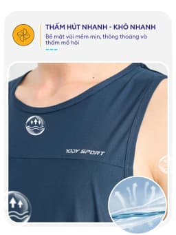 Thumbnail Áo T-shirt thể thao nam YODY áo balo sport thoáng mát khử mùi thấm hút mồ hôi STM7067 3