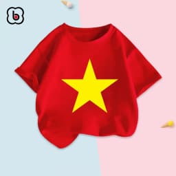 Thumbnail Áo Việt Nam cho bé BabyloveGO áo cờ đỏ sao vàng trẻ em chất cotton mềm mịn thoáng mát 4