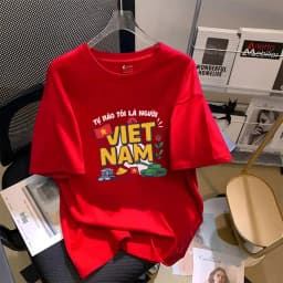 Thumbnail Áo Việt Nam nhiều mẫu - Áo thun Nam Nữ form rộng cờ đỏ sao vàng Việt nam LOZA G0305 2