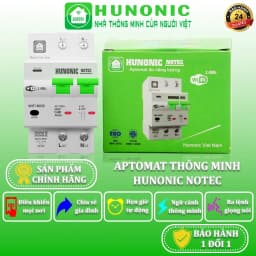 Thumbnail Aptomat Đo Năng Lượng Thông Minh HUNONIC Notec, Theo Dõi Điều Khiển Từ Xa Qua Điện Thoại - HNATME 1