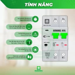 Thumbnail Aptomat Đo Năng Lượng Thông Minh HUNONIC Notec, Theo Dõi Điều Khiển Từ Xa Qua Điện Thoại - HNATME 2