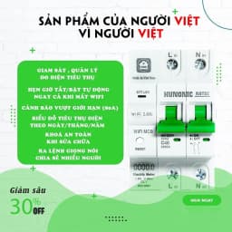 Thumbnail Aptomat Đo Năng Lượng Thông Minh HUNONIC Notec, Theo Dõi Điều Khiển Từ Xa Qua Điện Thoại - HNATME 4