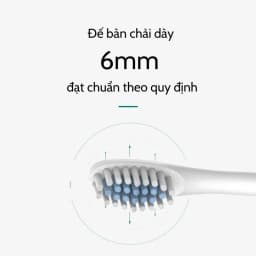 Thumbnail Đầu bàn chải điện đánh răng HOKU SONIC X-5 đầu tròn chống thấm lông lụa Dupont mềm mại DBC08 3