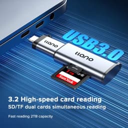 Thumbnail Đầu đọc thẻ nhớ sd 2 trong 1 LLANO cổng USB 3.0 5gbps 2