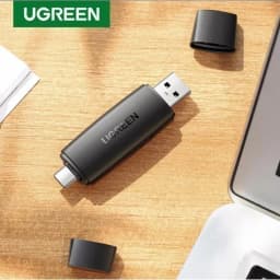 Thumbnail Đầu đọc thẻ nhớ SD/TF 2 trong 1 UGREEN 80191 USB-A & Type-C ​- Hàng chính hãng 1