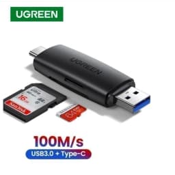 Thumbnail Đầu đọc thẻ nhớ SD/TF 2 trong 1 UGREEN 80191 USB-A & Type-C ​- Hàng chính hãng 2