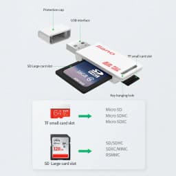 Thumbnail Đầu đọc thẻ nhớ USB LLANO TF/ SD 2 trong 1 4
