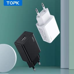 Thumbnail Đầu sạc TOPK B25 10W 5V 2.1A MINI USB cho điện thoại 1