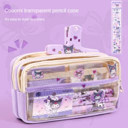 Thumbnail Aubess [Mua 1 Tặng 1] Hộp đựng bút chì nhiều lớp – Sức chứa lớn, vải chống thấm nước có ngăn riêng tư & khóa kéo an toàn cho đồ dùng thiết yếu ở trường/văn phòng 3
