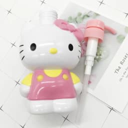 Thumbnail Aubess [Quà tặng] Chai đựng dầu gội và sữa tắm Hello Kitty dạng bóp Bình đựng xà phòng du lịch Sanrio Bathroom 1