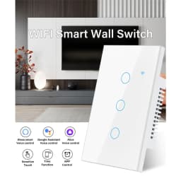 Thumbnail Aubess Wifi Công Tắc Thông Minh 1200W 10A Đèn Tường Công Tắc Cảm Ứng/Giọng Nói/Ứng Dụng Điều Khiển Từ Xa Công Tắc Thông Minh 3 Trong 1 1/2/3/4 Gang 3
