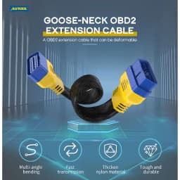 Thumbnail Autool Xe 30cm Cáp Nối Dài OBD Có Thể Định Hình Tương Thích Cho Xe ELM327 OBD2 16Pin Tăng Cường Linh Hoạt Nối Dài Nam Đến Nữ Cáp, Bộ Chuyển Đổi Kết Nối Chẩn Đoán OBD2 Ô Tô 4