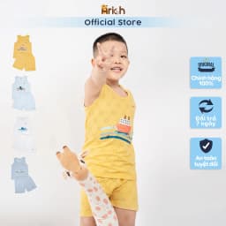 Thumbnail Ba lỗ thông hơi vải sợi tre họa tiết đáng yêu cho Bé size từ 6 tháng-5 tuổi 1