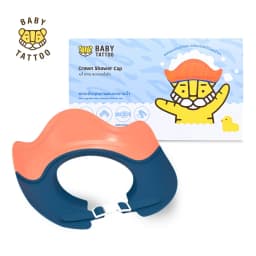 Thumbnail BABY TATTOO Nón Tắm Hình Vương Miện, Thiết Kế Nước Chảy Ra Sau, Hỗ Trợ Cho Bé 1