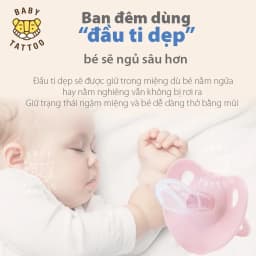 Thumbnail BABY TATTOO Ti Giả Silicone Chuyên Dùng Ban Đêm, Thiết Kế Đầu Ti Dẹp, Cho Bé Từ 0-18 tháng tuổi 4