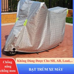 Thumbnail Bạc trùm che phủ xe máy MYT Bạt che xe máy chống thấm cao cấp Áo trùm xe máy che nắng che mưa hai lớp dày 1